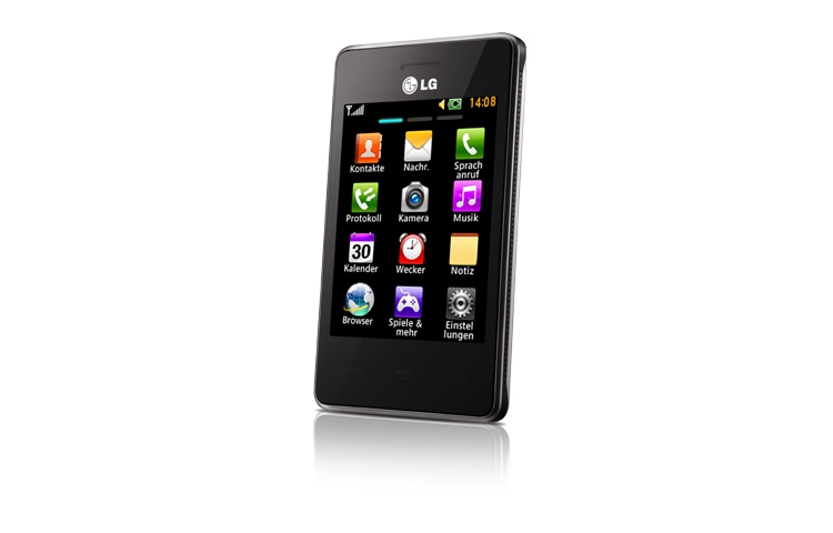 LG Feature Phone mit Multi-Touch-Display, Wi-Fi und Liveplace-Funktion, T385