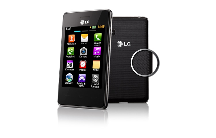 LG Feature Phone mit Multi-Touch-Display, Wi-Fi und Liveplace-Funktion, T385