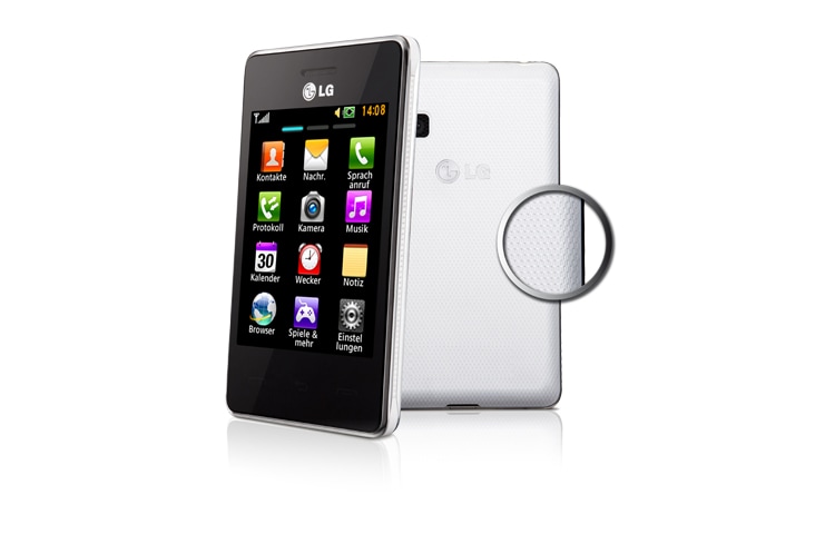 LG Feature Phone mit Multi-Touch-Display, Wi-Fi und Liveplace-Funktion, T385