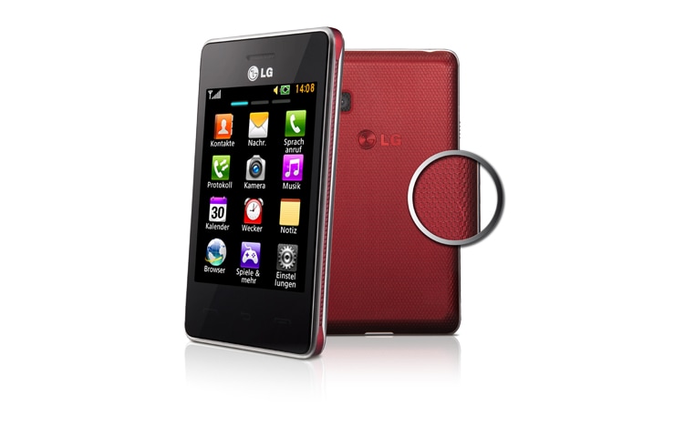 LG Feature Phone mit Multi-Touch-Display, Wi-Fi und Liveplace-Funktion, T385