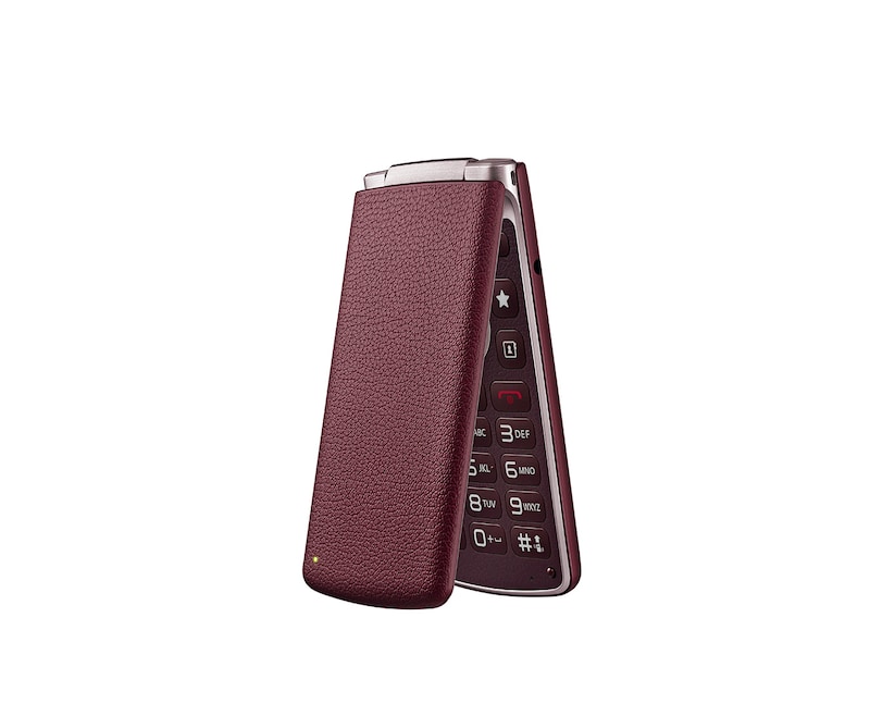 LG Klapp-Handy mit Android™ 5.1 Lollipop Betriebssystem, fünf Funktionstasten und Notruffuntion, WineSmart