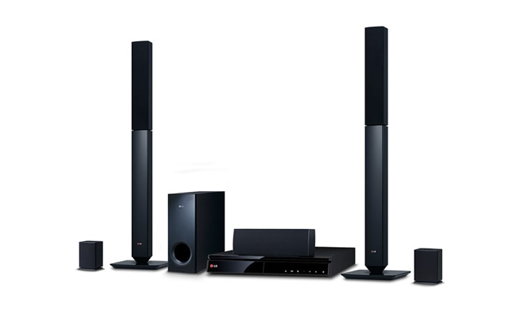LG 5.1 Heimkinosystem mit 3D-Blu-ray-Player, Smart TV-Funktion, DLNA und Private Sound Mode, BH6440P