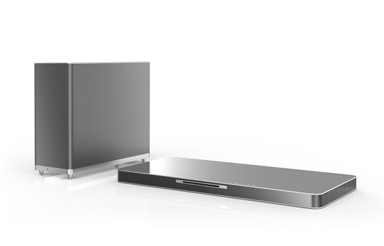 LG 4.1 SoundPlate mit 320 Watt Leistung, 3D-Blu-ray-Player und kabellosem Subwoofer, LAB540