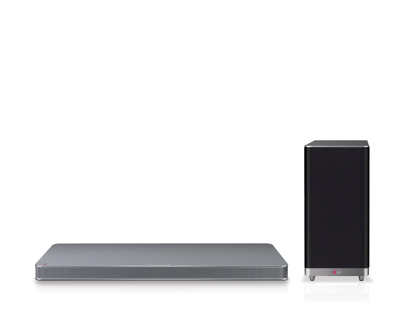 Vorderseite von 4.1 SoundPlate mit 320 Watt Leistung, kabellosem Subwoofer und Equalizer LAP440
