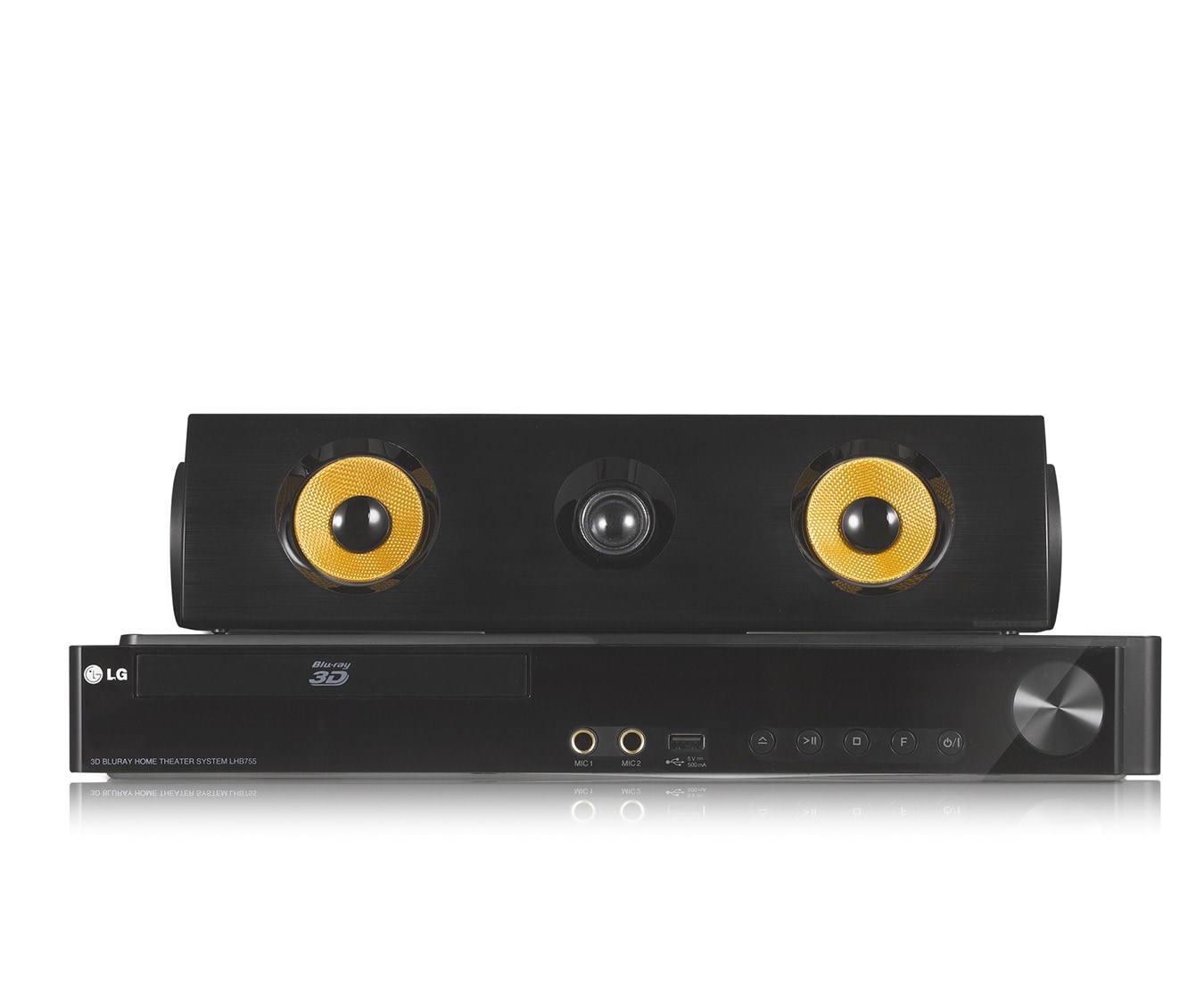 LG 3D Blu-ray 5.1 Heimkinosystem mit drahtlosen Rücklautsprechern (1200W), LHA825W
