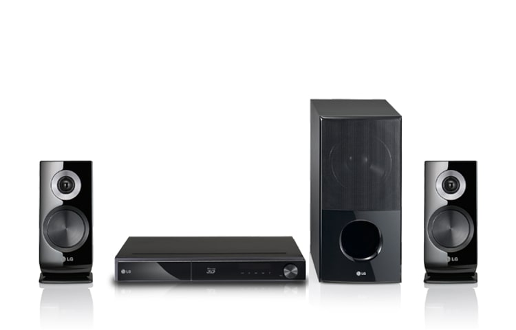 LG Stylisches 3D-Blu-ray-Heimkinosystem mit LG Smart TV, Netzwerkanschluss, Unterstützung externer Festplatten und Dolby TrueHD, HX906CB