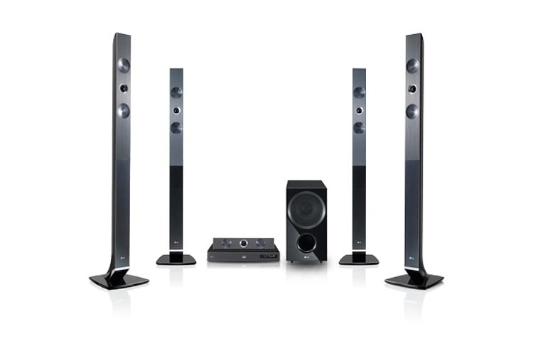 LG 3D-Blu-ray-Heimkinosystem mit Dolby TrueHD, integriertem WLAN, Smartphone- Bedienung, Smart TV, HDMI und USB Plus, HX966TZW