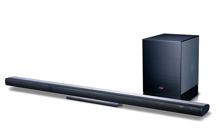 LG Ultraschlanke 2.1 Soundbar mit drahtlosem aktivem Subwoofer, Bluetooth und 310 Watt, NB4530A