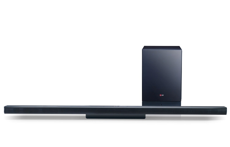 LG Ultraschlanke 2.1 Soundbar mit drahtlosem aktivem Subwoofer, Bluetooth und 310 Watt, NB4530A