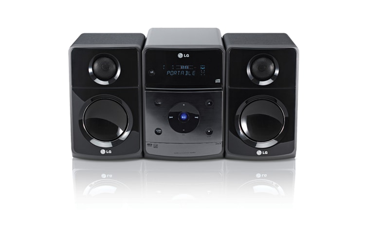 LG DVD Microsystem / Micro-DVD-HiFi-Anlage mit CD-R(W), MP3 und DVD-Wiedergabe, XB64