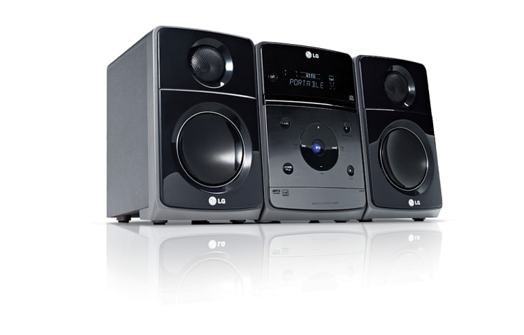 LG DVD Microsystem / Micro-DVD-HiFi-Anlage mit CD-R(W), MP3 und DVD-Wiedergabe, XB64