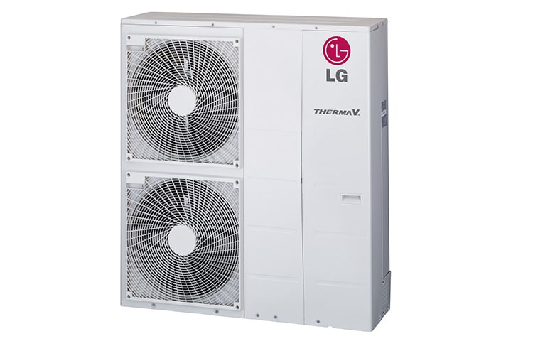 LG Energieffiziente Luft/Wasser Split Wärmepumpe mit Inverter Regelung. Umweltschonend und wirtschaftlich zugleich. Intelligentes heizen und kühlen., Therma V 12 kW