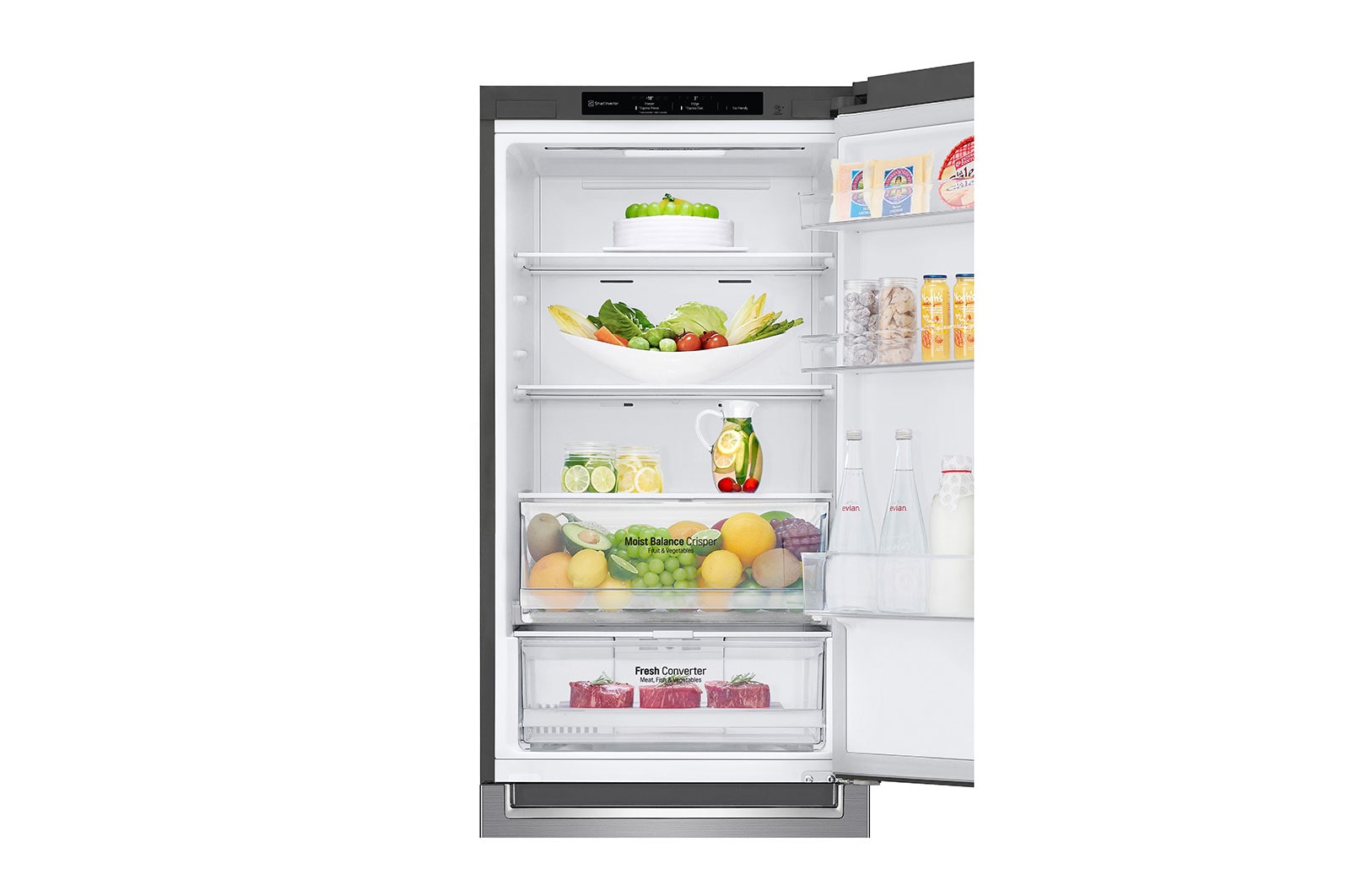 LG Kühl-Gefrierkombination (C, 341L, 186cm hoch) mit Smart Inverter Compressor® | GBB61PZGCN1, GBB61PZGCN1