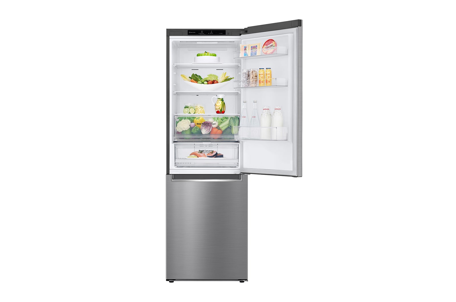 LG Kühl-Gefrierkombination (D, 341L, 186cm hoch) mit Smart Inverter Compressor® | GBB61PZGGN, GBB61PZGGN