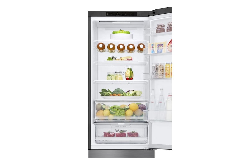 LG Kühl-Gefrierkombination | 384 Liter Nutzinhalt | Energieeffizienzklasse C | Steel | 203 cm | Compressor | GBB62PZGCC, GBB62PZGCC