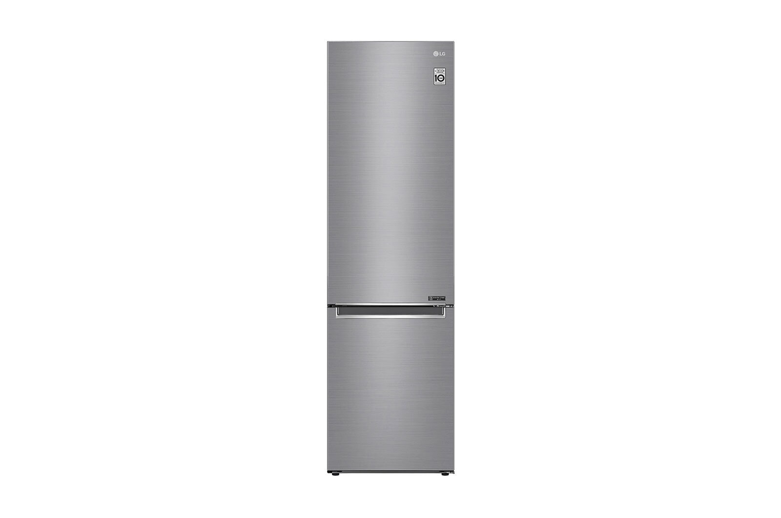 LG Kühl-Gefrierkombination | 384 Liter Nutzinhalt | Energieeffizienzklasse D | Steel | 203 cm |  Inverter Linear Kompressor | GBB62PZGFN, GBB62PZGFN