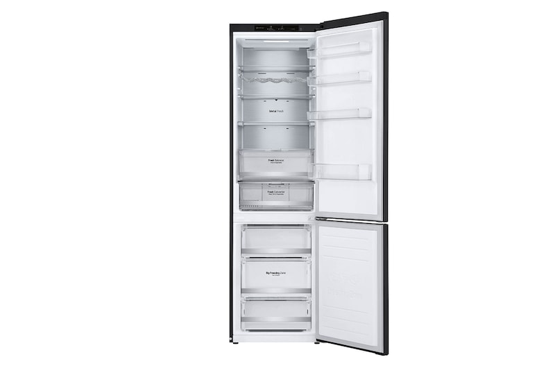 LG Kühl-Gefrierkombination (EEK B, 384L, 203 cm hoch) mit 137 kWh/a & Inverter Linear Compressor® | GBB72MCVBN, GBB72MCVBN