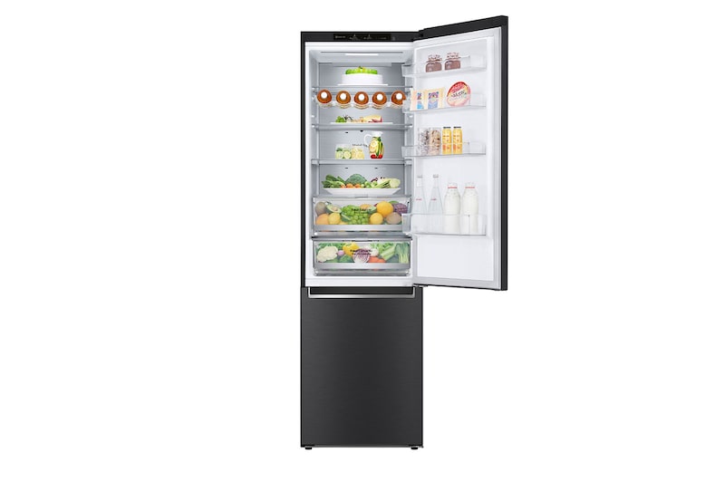 LG Kühl-Gefrierkombination (EEK B, 384L, 203 cm hoch) mit 137 kWh/a & Inverter Linear Compressor® | GBB72MCVBN, GBB72MCVBN