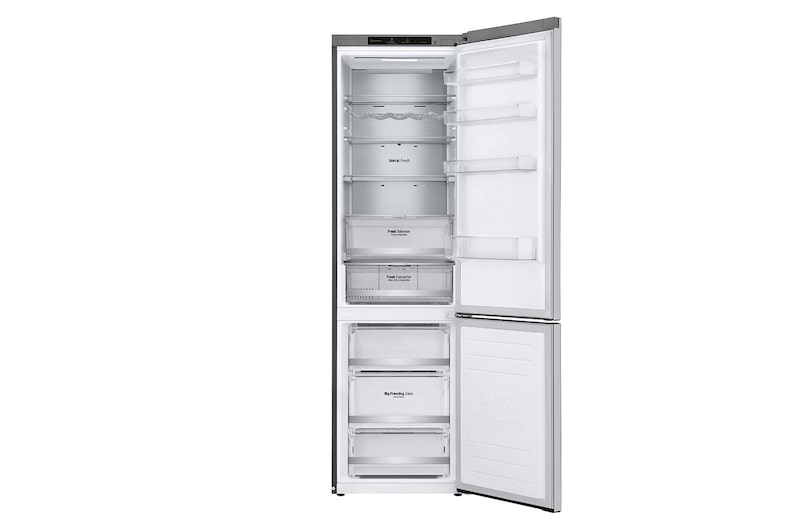 LG Kühl-Gefrierkombination (EEK B, 384L, 203 cm hoch) mit 137 kWh/a & Inverter Linear Compressor® | GBB72NSVBN, GBB72NSVBN
