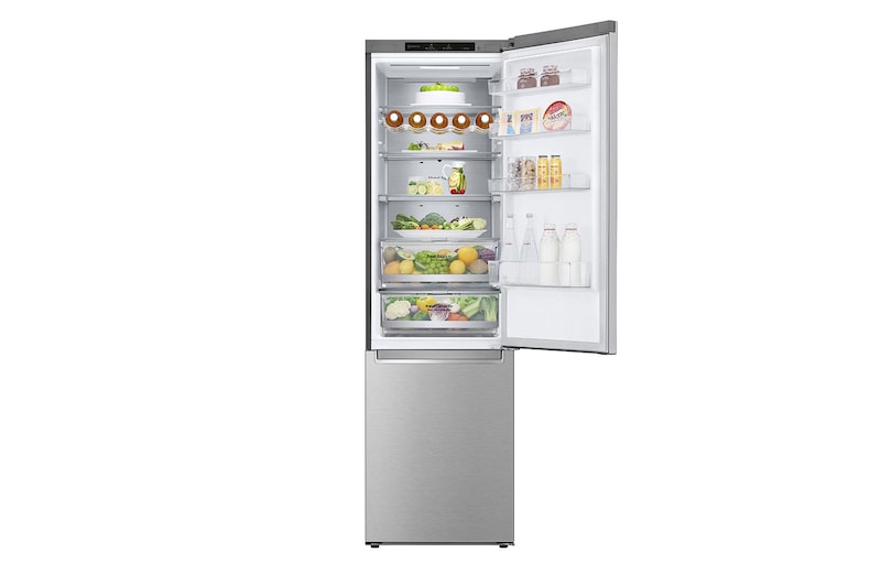 LG Kühl-Gefrierkombination (EEK B, 384L, 203 cm hoch) mit 137 kWh/a & Inverter Linear Compressor® | GBB72NSVBN, GBB72NSVBN