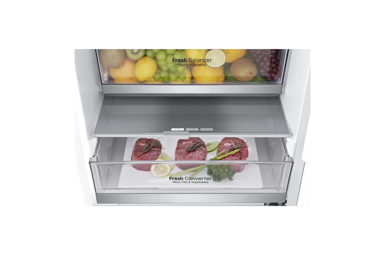 LG Kühl-Gefrierkombination | 384 Liter Nutzinhalt | LINEARCooling™ | Total No Frost , GBB72SWDFN