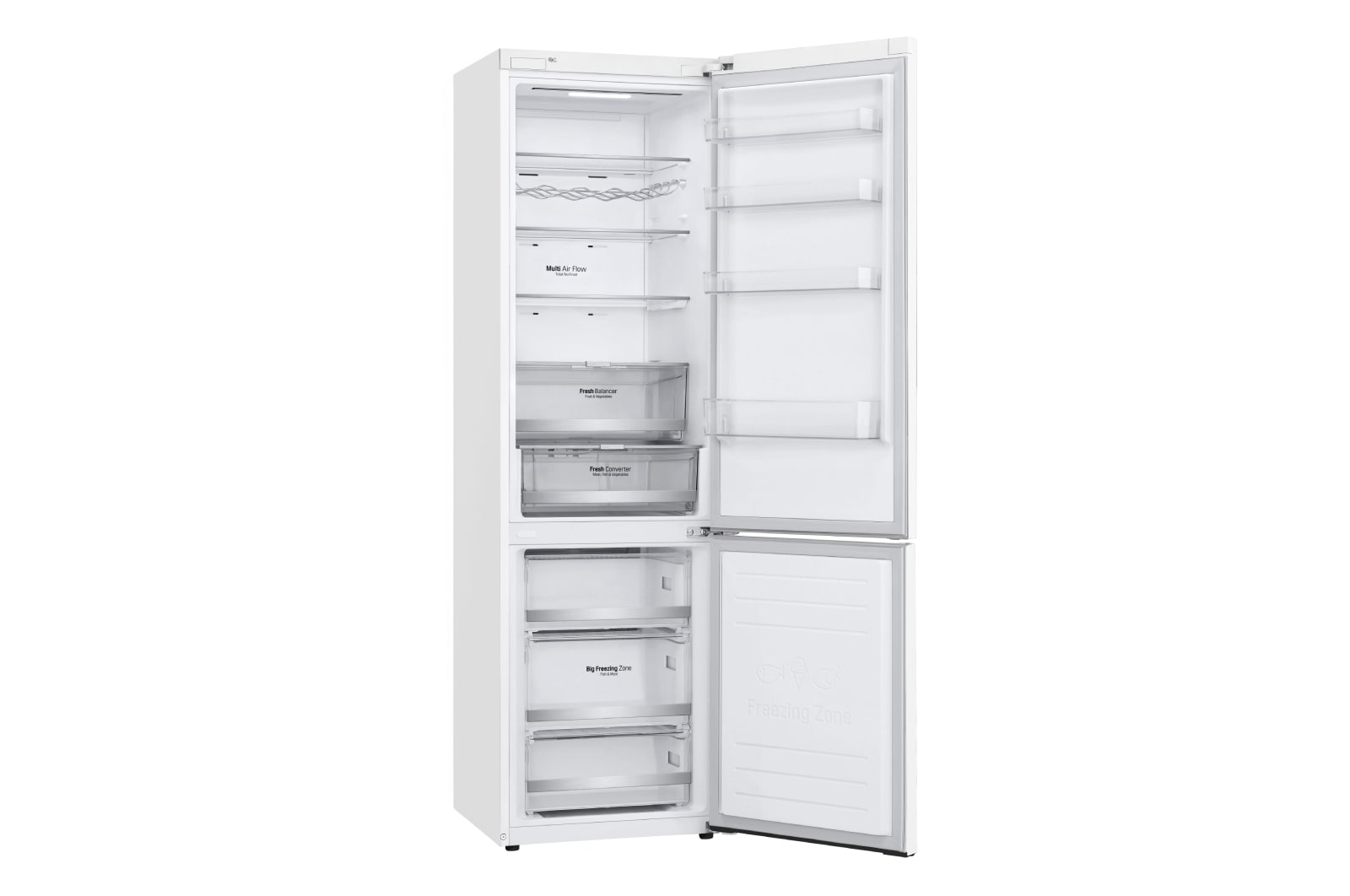LG Kühl-Gefrierkombination | 384 Liter Nutzinhalt | LINEARCooling™ | Total No Frost , GBB72SWDFN
