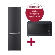 LG Kühl-Gefrierkombination GBB92MCACP & Mikrowelle mit Smart Inverter Technologie MH6565CPB, GBB92MCACP.MH65CPB