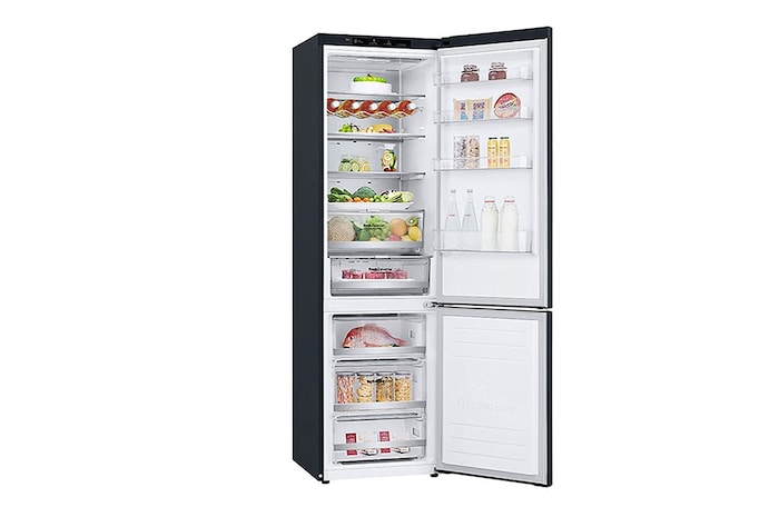 LG Kühl-Gefrierkombination (EEK A, 384L, 203cm hoch) mit 110 kWh/a & Inverter Linear Compressor® | GBB92MCBAP, GBB92MCBAP