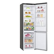 Left Side view open door with food