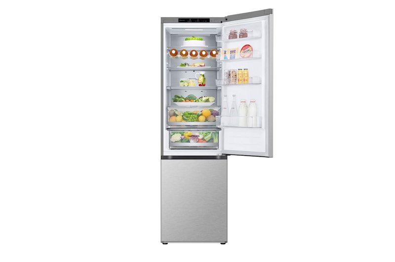 LG Kühl-Gefrierkombination (EEK B, 387L, 203 cm hoch) mit 138 kWh/a & Smart Inverter Compressor® | GBV7280BMB, GBV7280BMB
