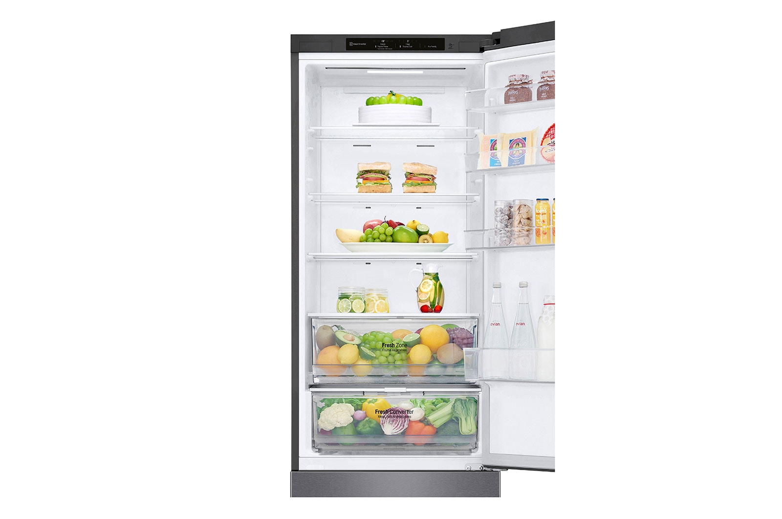 LG Kühl-Gefrierkombination | 384 Liter Nutzinhalt | Energieeffizienzklasse C | Dark Graphite | 203 cm | Inverter-Linearkompressor | GBP62DSNCC, GBP62DSNCC