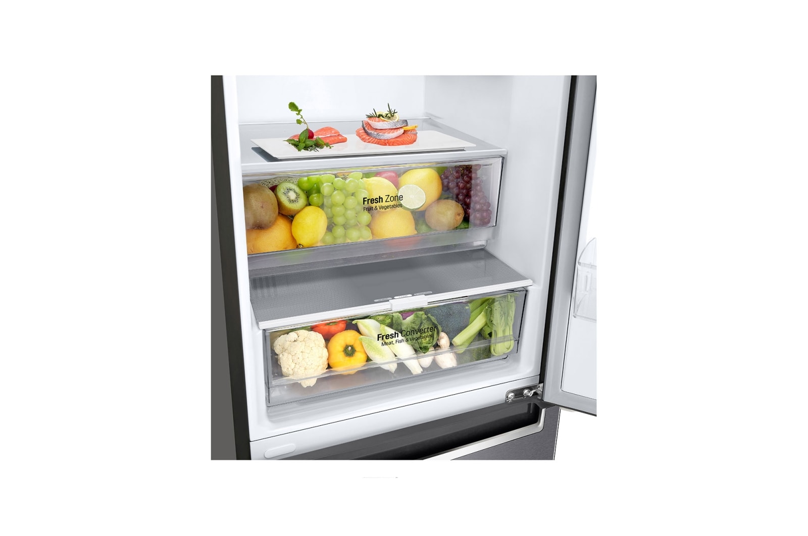 LG Kühl-Gefrierkombination (C, 384L, 203cm hoch) mit Inverter Linear Compressor® | GBP62DSNCN1, GBP62DSNCN1