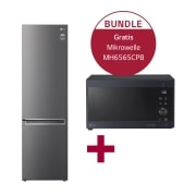 LG Kühl-Gefrierkombination GBP62DSNCN1 & Mikrowelle mit Smart Inverter Technologie MH6565CPB, GBP62DSNCN1.MH65CPB