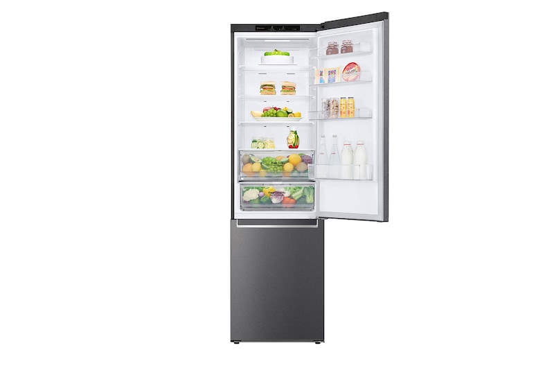 LG Kühl-Gefrierkombination | 384 Liter Nutzinhalt | Energieeffizienzklasse D | Dark Graphite | 203cm | Inverter Linear Kompressor | GBP62DSNGN, GBP62DSNGN