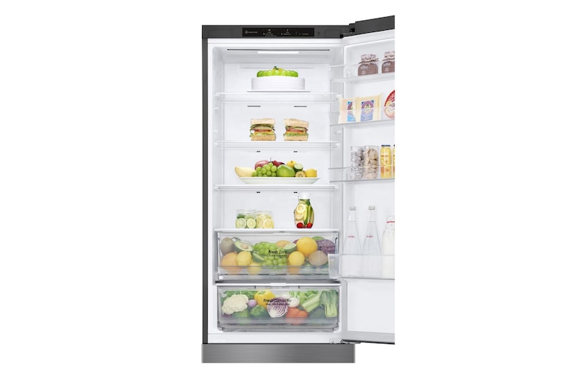 LG Kühl-Gefrierkombination (B, 384L, 203 cm hoch) mit 137 kWh/a & Inverter Linear Compressor® | GBP62PZNBC, GBP62PZNBC