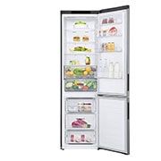 LG Kühl-Gefrierkombination | 384 Liter Nutzinhalt | Energieeffizienzklasse C | Edelstahl | Inverter-Linearkompressor | GBP62PZNCC, GBP62PZNCC