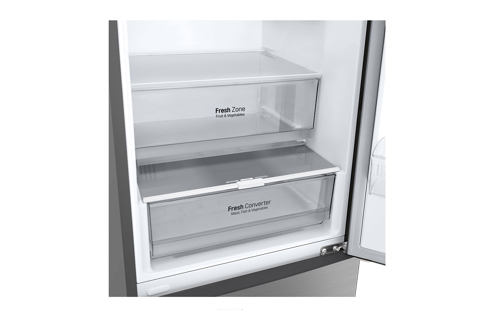 LG Kühl-Gefrierkombination (EEK C, 384L, 203cm hoch) mit Smart Inverter Compressor® | GBP62PZNCN1, GBP62PZNCN1