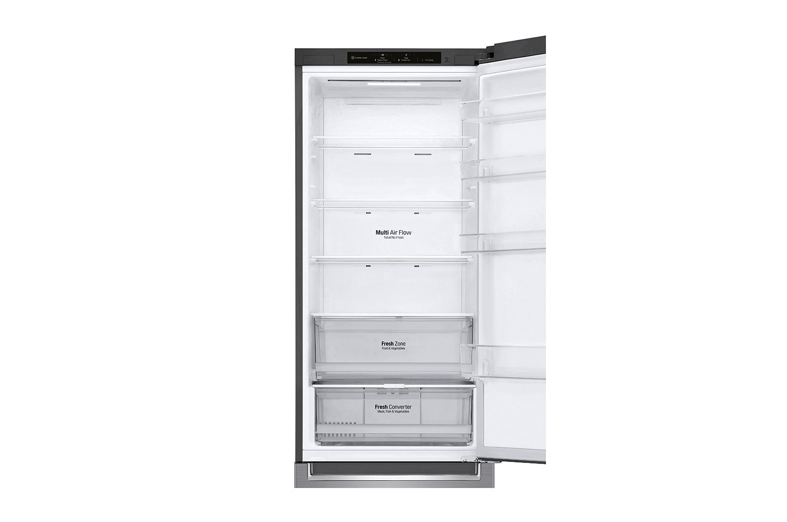 LG Kühl-Gefrierkombination (EEK C, 384L, 203cm hoch) mit Smart Inverter Compressor® | GBP62PZNCN1, GBP62PZNCN1