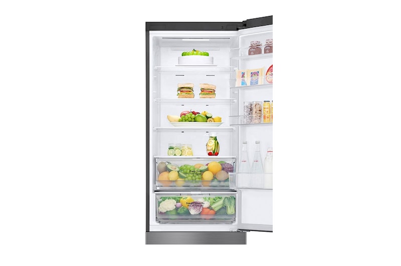 LG Kühl-Gefrierkombination (EEK C, 384L, 203cm hoch) mit Smart Inverter Compressor®️ | GBP62PZXCC1, GBP62PZXCC1