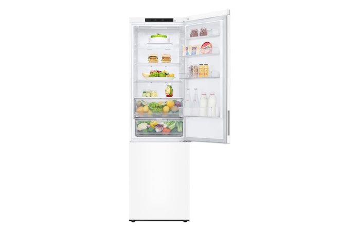 LG Kühl-Gefrierkombination (EEK A, 384L, 203cm hoch) mit 110 kWh/a & Inverter Linear Compressor® | GBP62SWNAC, GBP62SWNAC