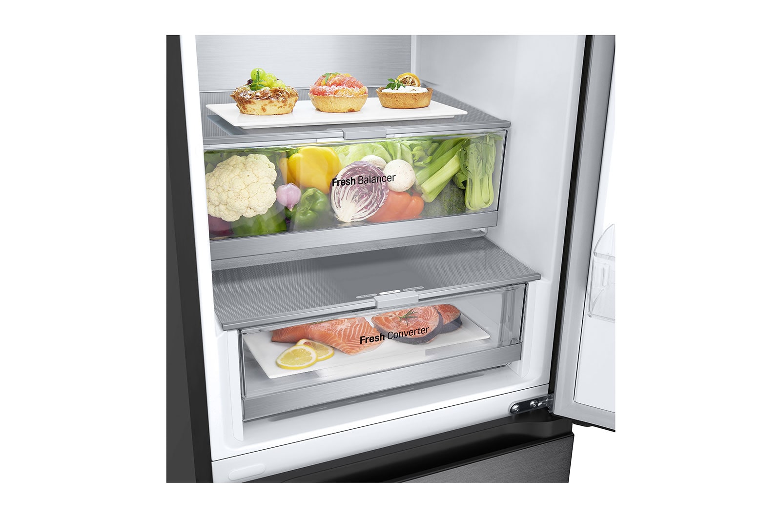 LG Kühl-Gefrierkombination (C, 387L, 203 cm hoch) mit Smart Inverter Compressor® | GBV7280CEV, GBV7280CEV