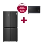 LG Slim Fit Multi-Door | 530 Liter Kapazität | GMB844MC4E & Mikrowelle MH6565CPB, GMB844MC4E.MH65CPB