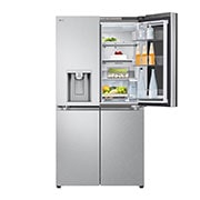 LG InstaView® Multi-Door Kühlschrank (E, 637L, 179,2cm hoch) mit Eis-, Crushed Ice- und Wasserspender & internem Wassertank | GMG961MBKE, GMG961MBKE