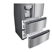 LG Slim Fit French-Door mit Eis-, Crushed Ice- und Wasserspender I 517 Liter Kapazität I Energieeffizienzklasse F I Edelstahl I GML643PZ6F, GML643PZ6F