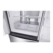 LG Slim Fit French-Door mit Eis-, Crushed Ice- und Wasserspender I 517 Liter Kapazität I Energieeffizienzklasse F I Edelstahl I GML643PZ6F, GML643PZ6F