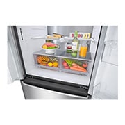 LG Slim Fit French-Door mit Eis-, Crushed Ice- und Wasserspender I 517 Liter Kapazität I Energieeffizienzklasse F I Edelstahl I GML643PZ6F, GML643PZ6F