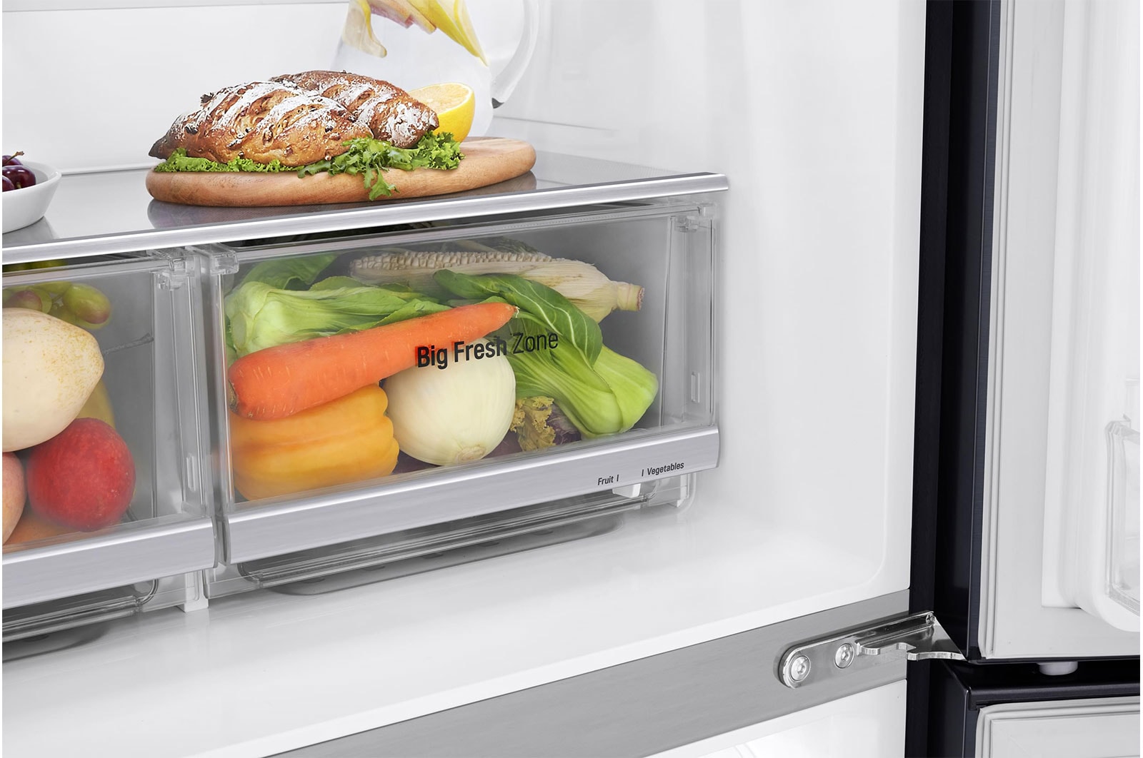 LG Multi-Door mit Eis-, Crushed Ice- und Wasserspender | 506 L Kapazität | Energieeffizienzklasse E | Interner Wassertank | Matte Black | GML844MCAE, GML844MCAE