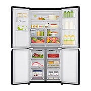 LG Multi-Door mit Eis-, Crushed Ice- und Wasserspender | 506 L Kapazität | Energieeffizienzklasse E | Interner Wassertank | Matte Black | GML844MCAE, GML844MCAE