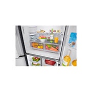 LG Multi-Door mit Eis-, Crushed Ice- und Wasserspender | 506 L Kapazität | Energieeffizienzklasse E | Interner Wassertank | Matte Black | GML844MCAE, GML844MCAE