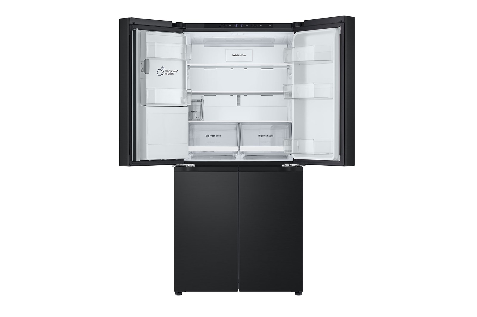 Front top all door open without food